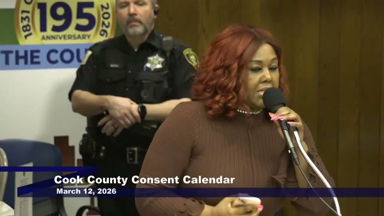 Community members urge more support for violence-intervention programs and recount personal legal grievances at Cook County Board