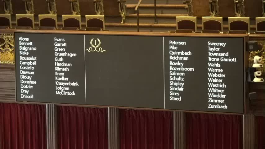 Senator presses leadership on timing of weather decisions; Senate adjourns until March 17