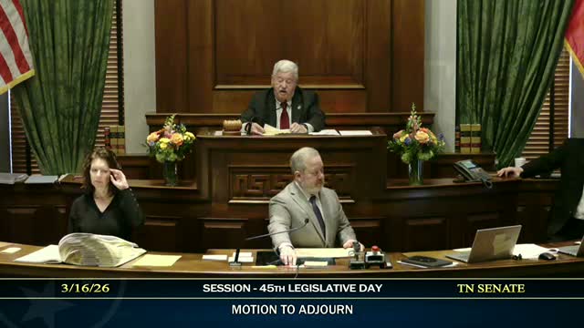 Tennessee Senate moves dozens of bills on third reading; key votes and outcomes