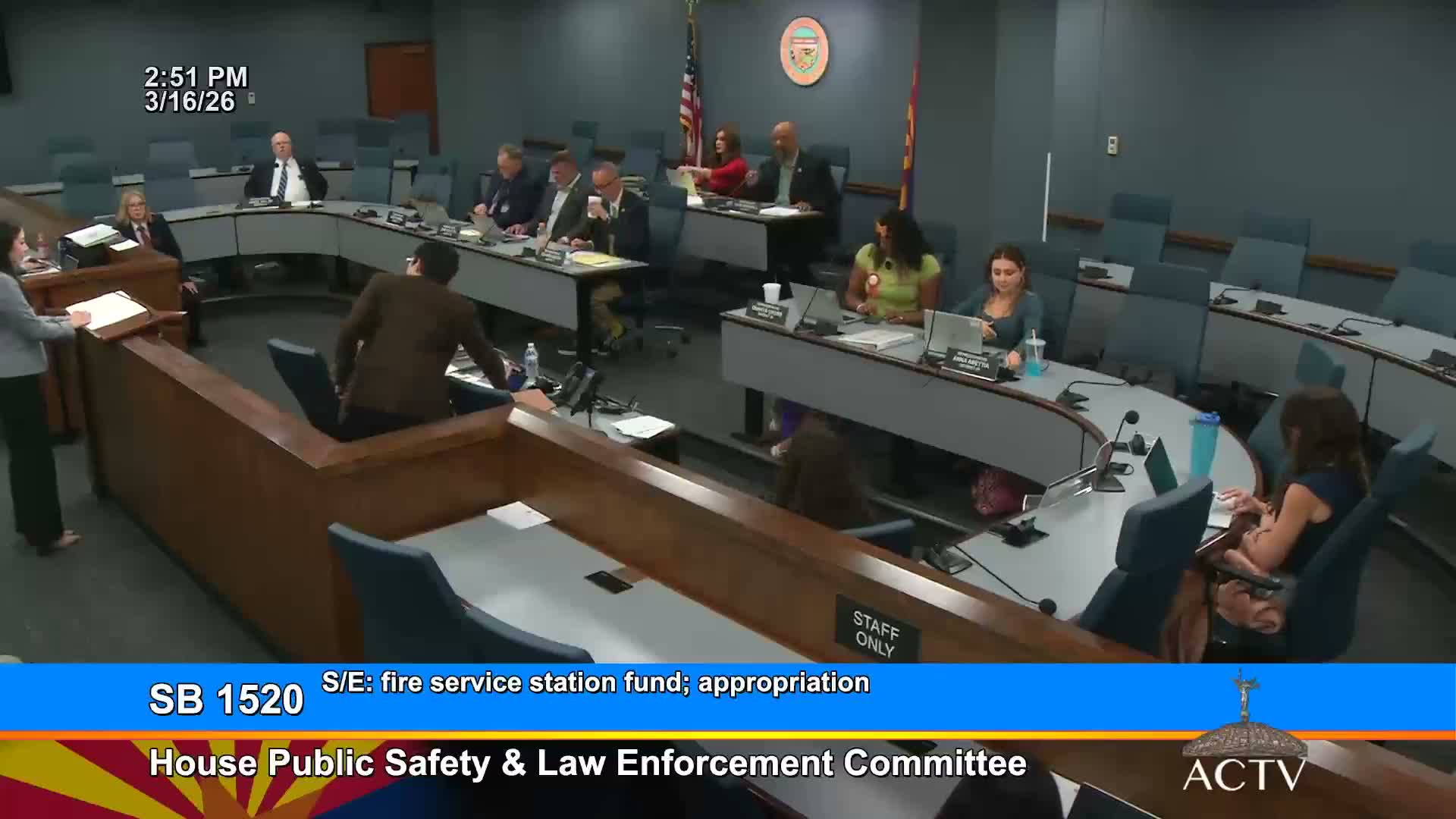 Committee advances SB1520 after rejecting strike‑everything amendment to replace it with firefighter grant