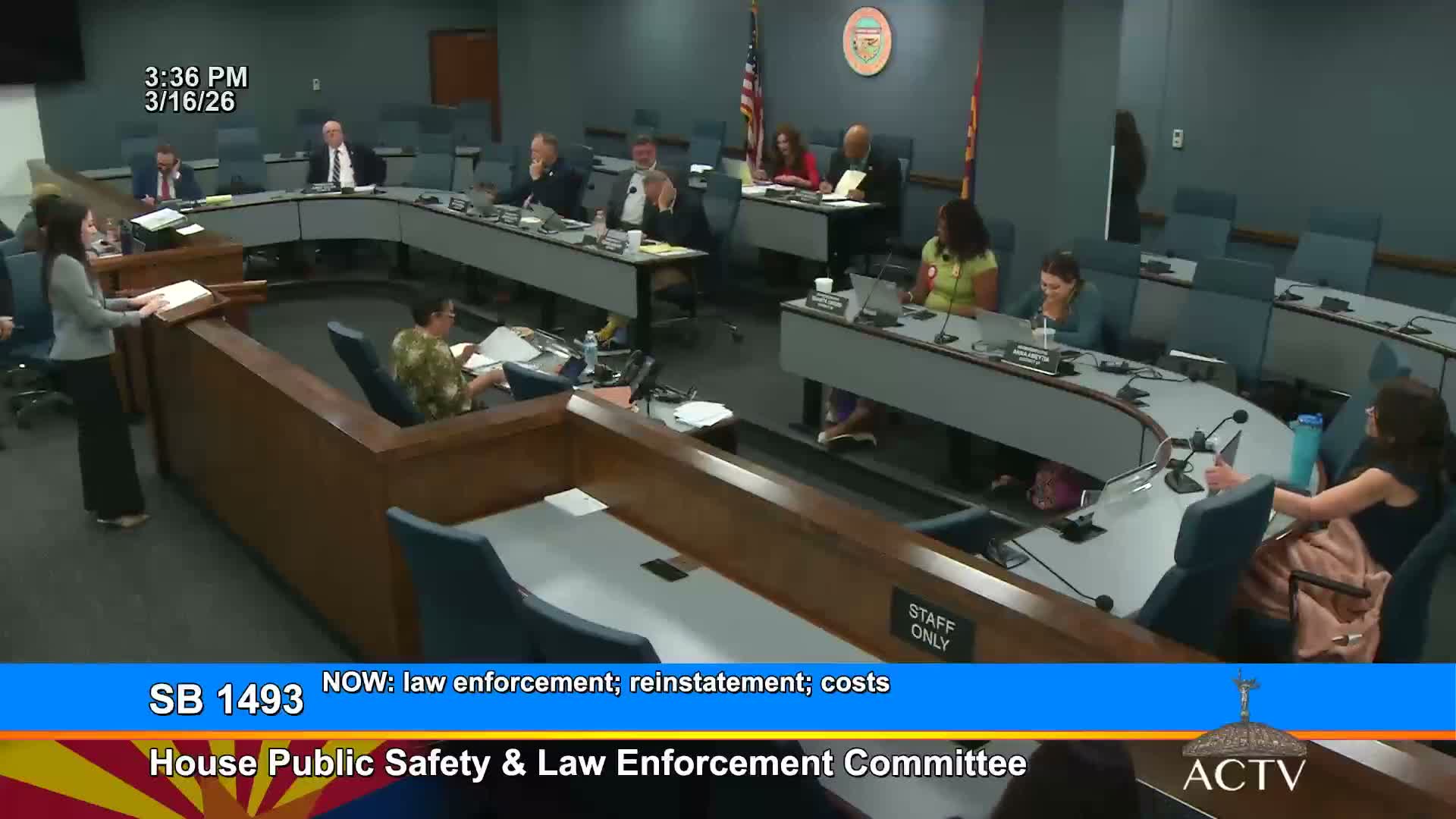 Committee gives SB1493 a do‑pass recommendation after amendment; bill would shift some attorney fees to employers when terminations are overturned