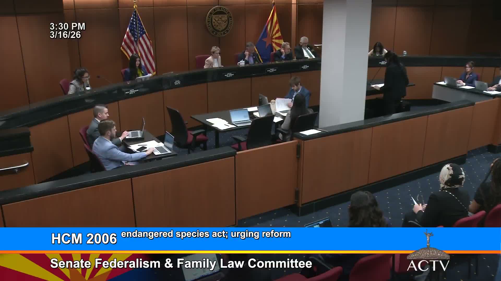 Committee advances several memorials and bills, including measures on wolves, property ownership and parentage law