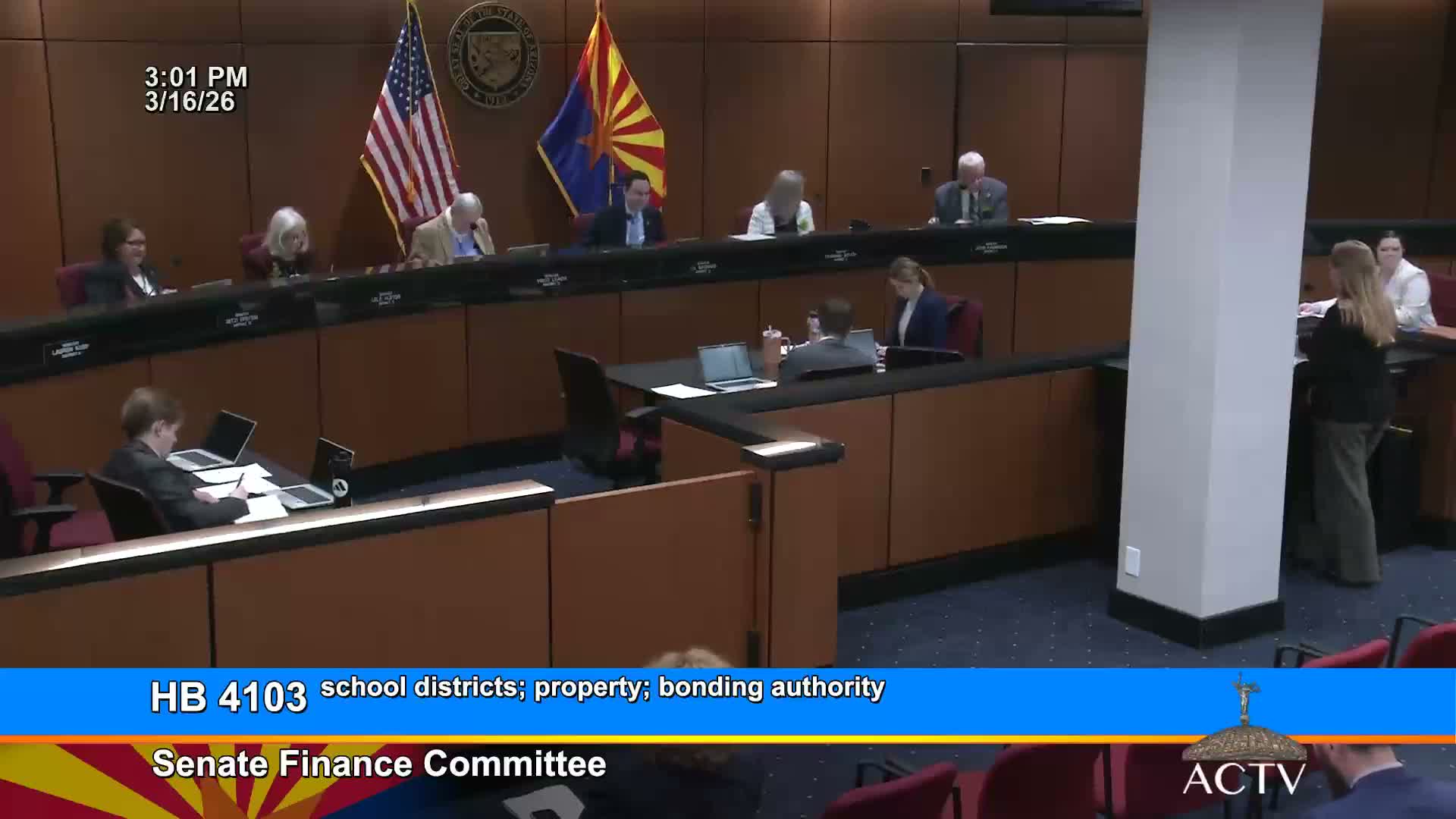 Senate committee advances bill restricting bond elections when district capacity exceeds 50% unused