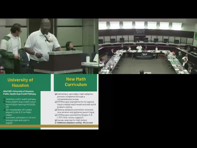 Alief ISD announces University of Houston dual‑credit public health pathway and K–12 curriculum shifts