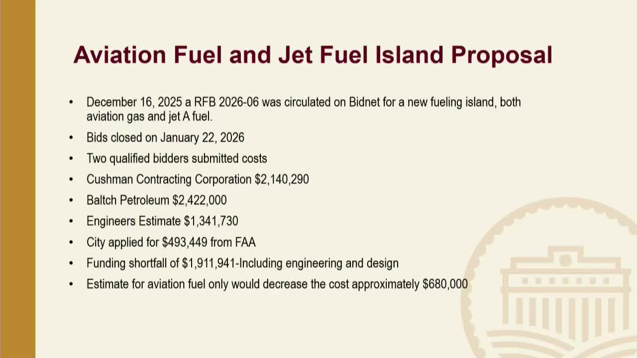 Hanford council backs studying Jet A and Avgas fuel island after staff flags $1.9M shortfall