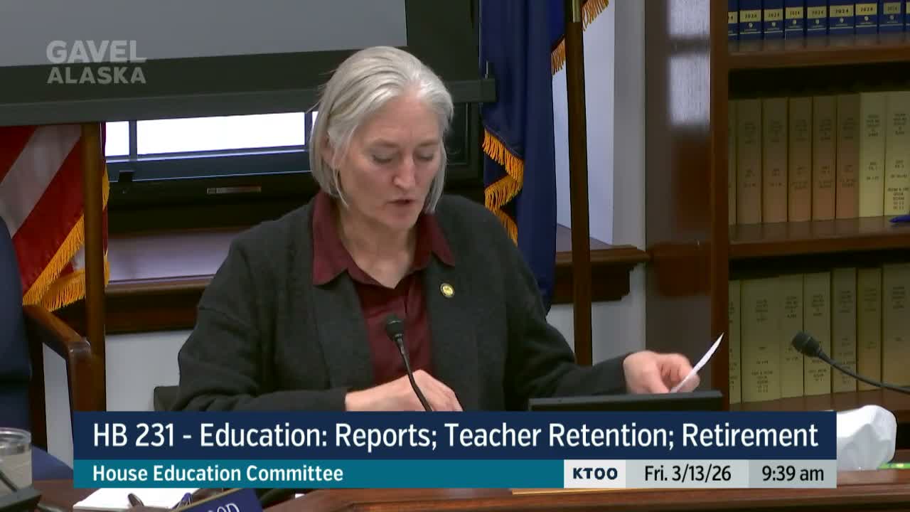 Committee hears wide‑ranging teacher recruitment and retention bill; work draft adopted, further review planned