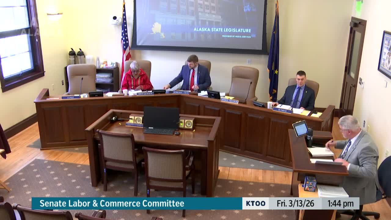 Alaska committee adopts SB 35 committee substitute as working document; debate focuses on who must carry delivery insurance
