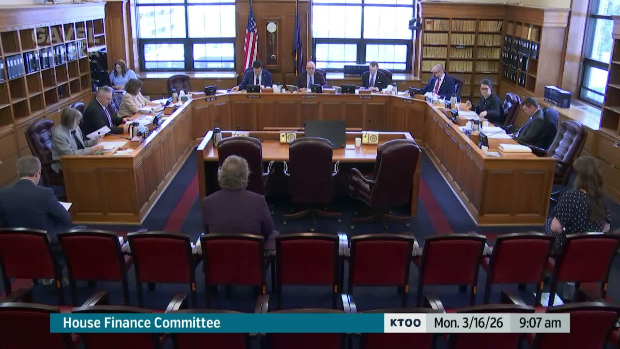 House Finance Committee adopts committee substitute for Senate Bill 64, sets amendment deadline
