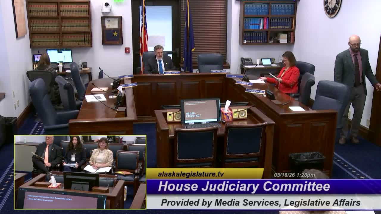 Sponsors pitch overhaul of Alaska legislative ethics law, clarifying subpoenas and complainant protections