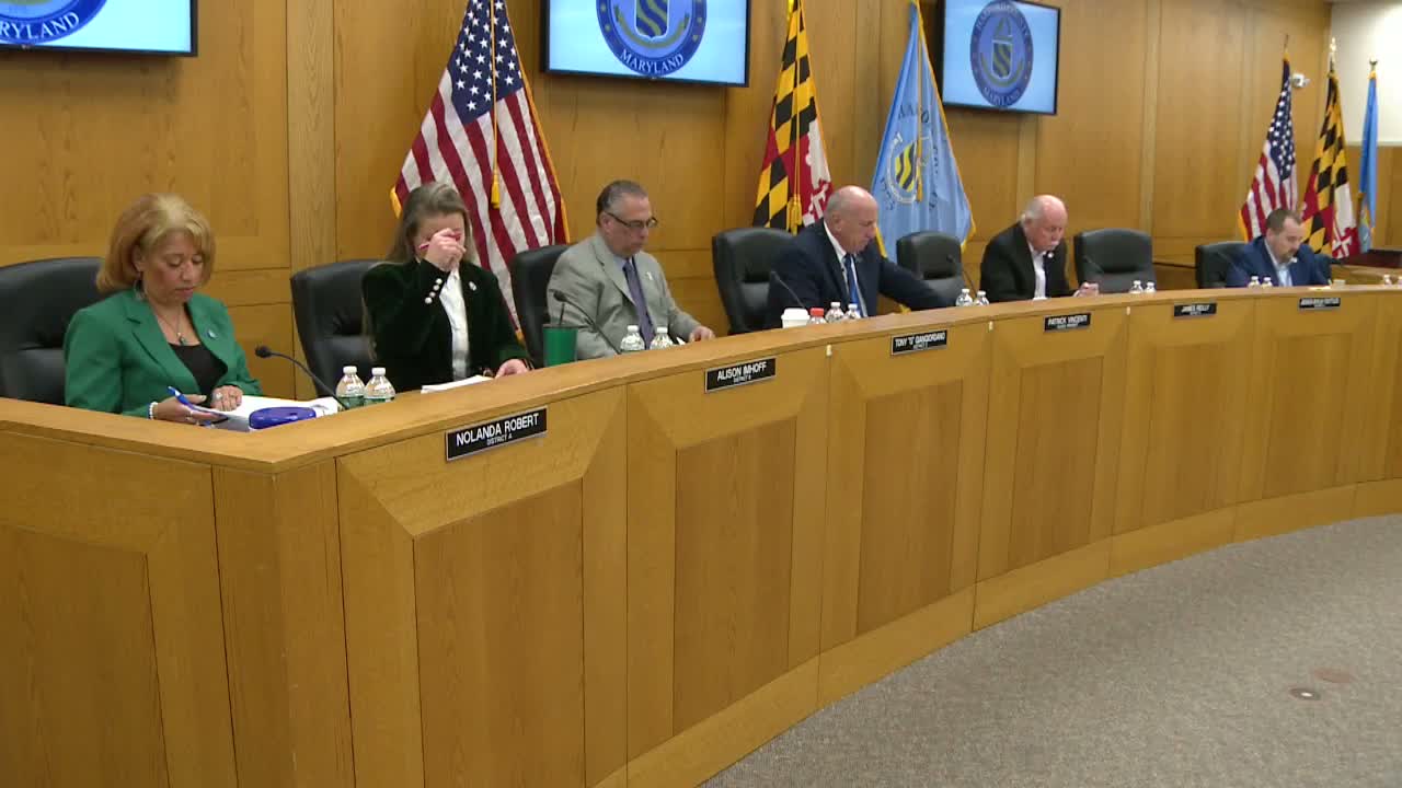 Harford County Council approves appointments, a company-backed grant, transit grant authorization and sheriff‑pension amendments