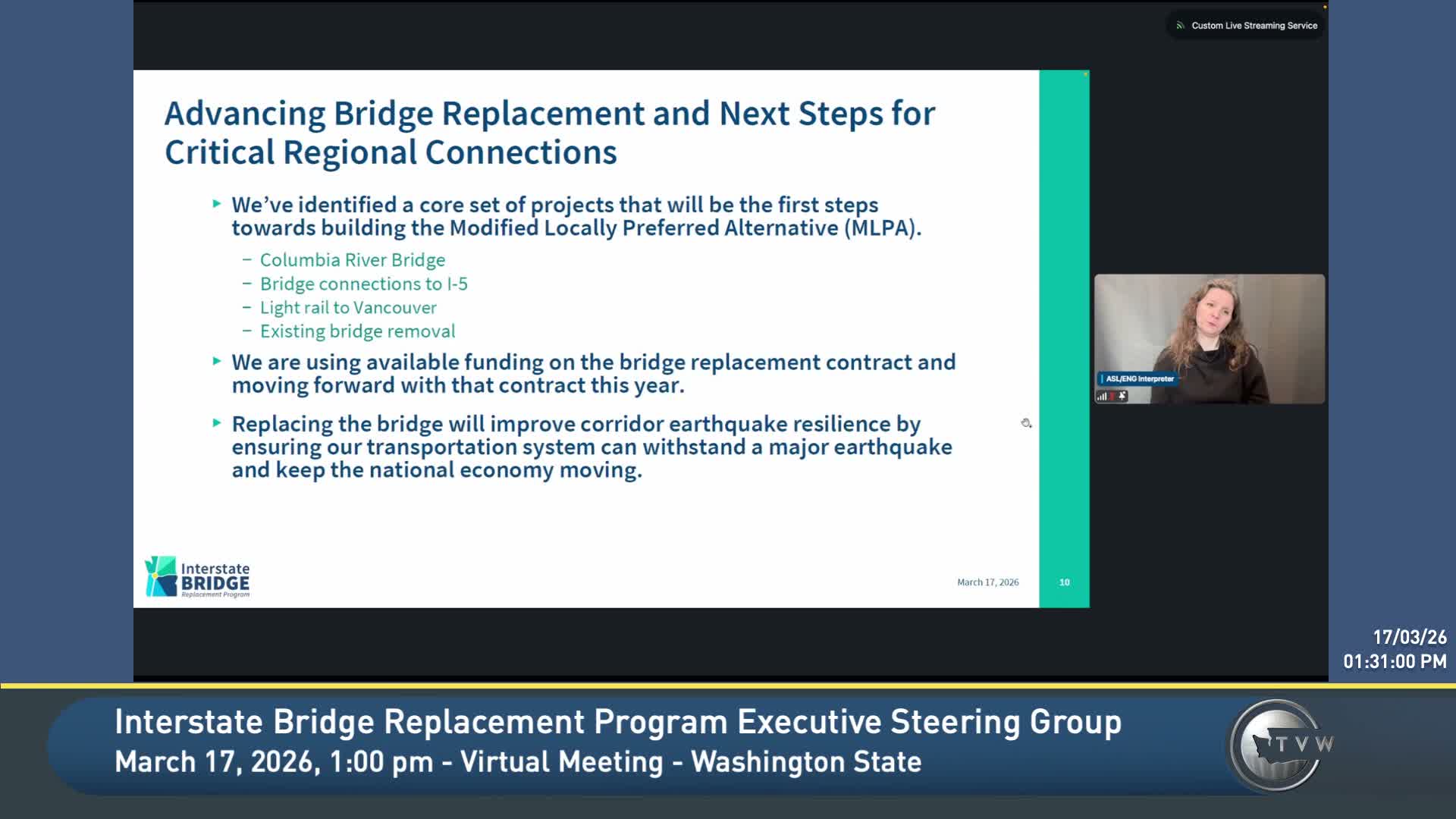 Program releases new $13.5–$15.2 billion cost range, targets 2028 bridge start and phased delivery