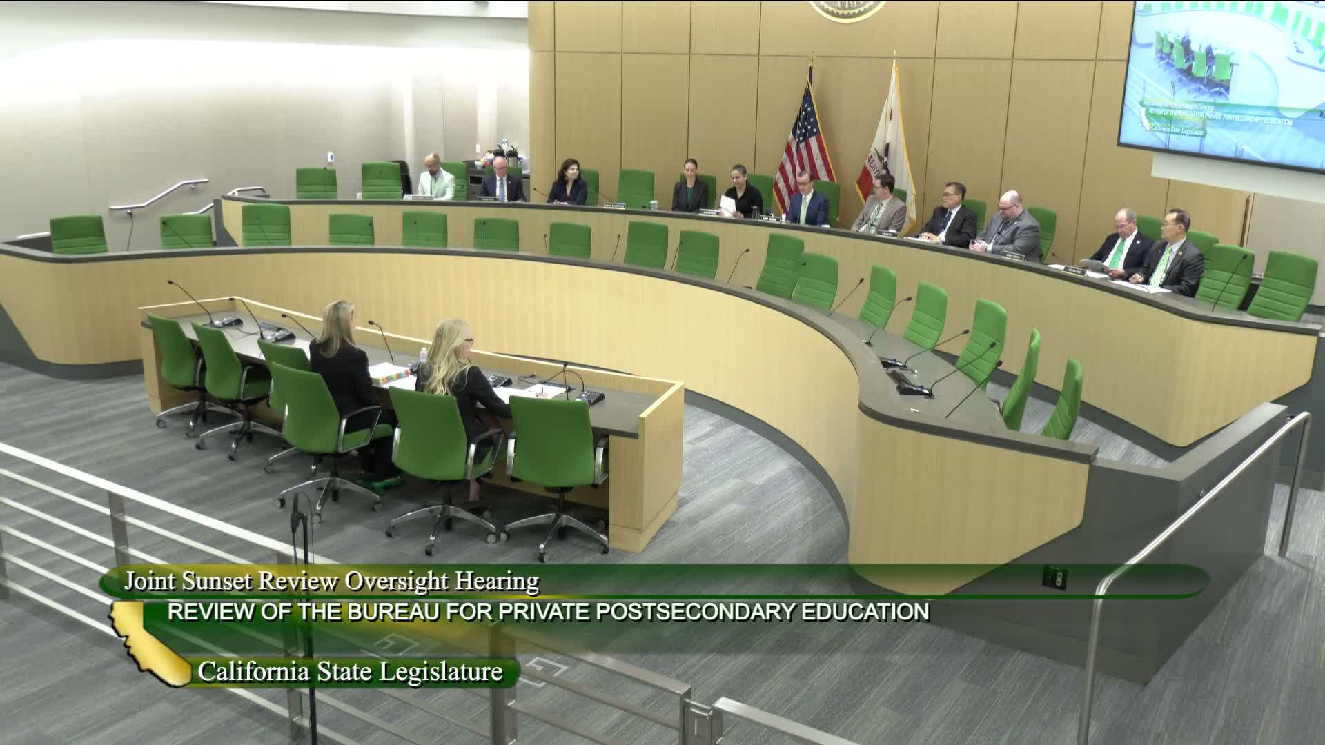 Lawmakers Press BPPE on Fees, Enforcement and Student Protections at Sunset Review Hearing