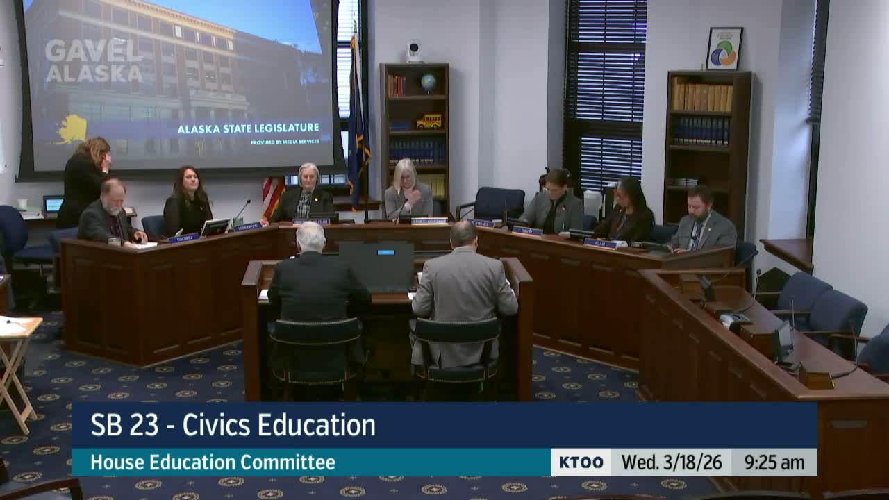 Committee hears SB 23 to add civics requirement; sponsors, iCivics and teachers urge changes to fiscal and waiver language