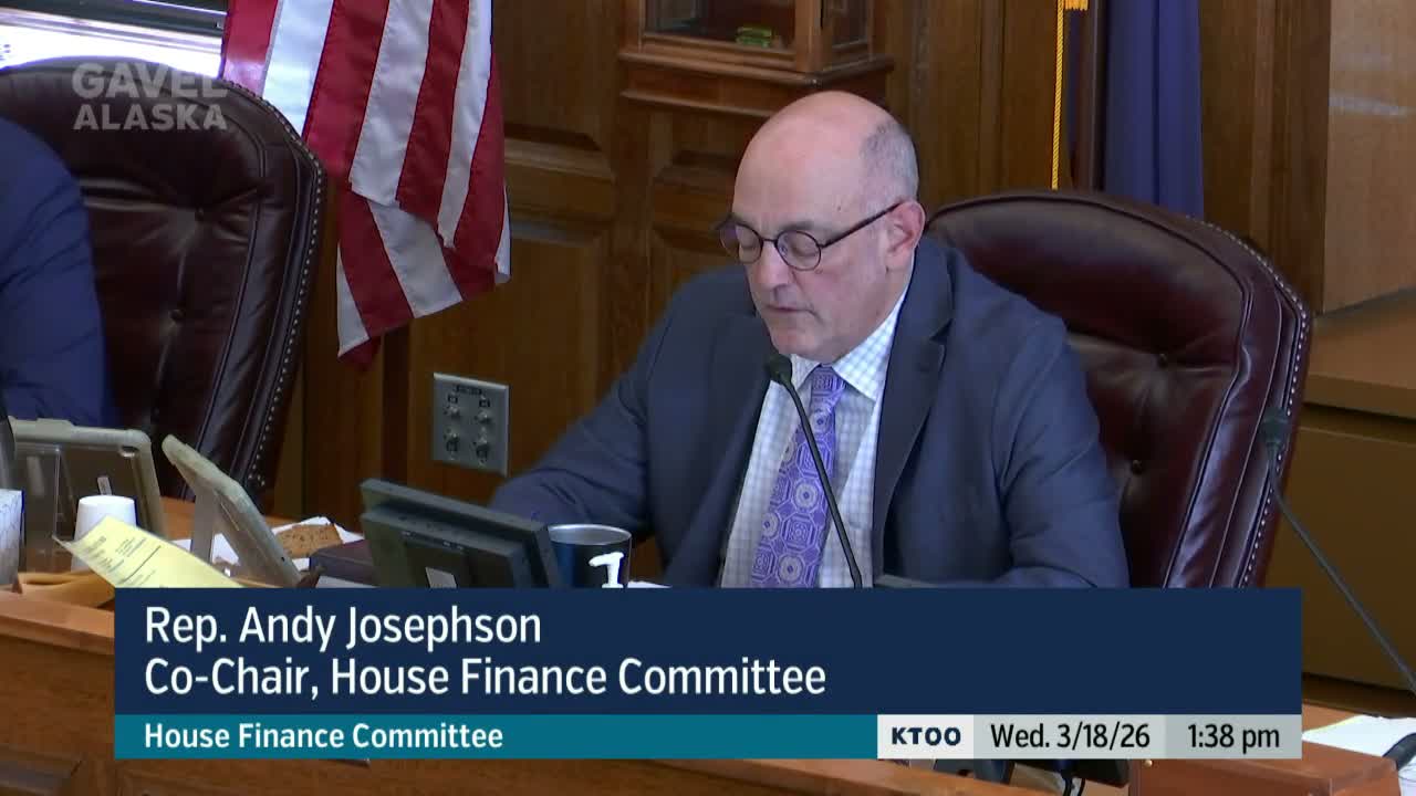 DOT officials tell House Finance Committee Alaska has $373 million deferred‑maintenance backlog; governor proposes $32M
