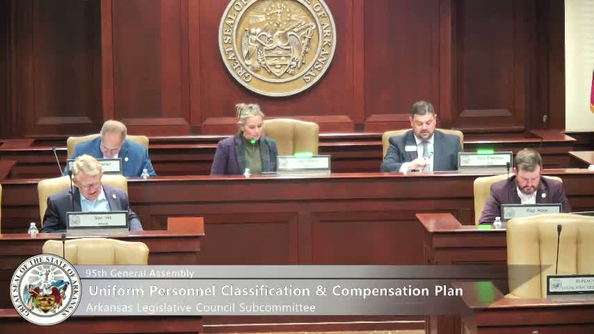 Subcommittee approved three personnel items: parks position swap, bonus plans, and health position reinstatement