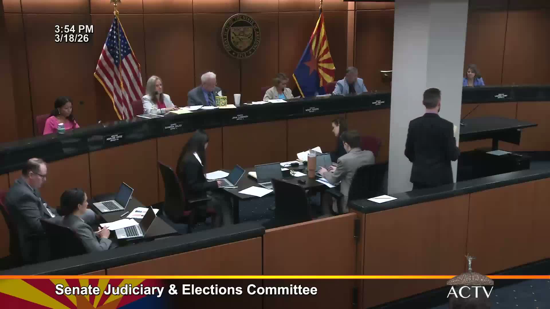 Senate committee advances election‑referral after intense debate over mail‑ballot ID, on‑site tabulation and tribal voter impacts