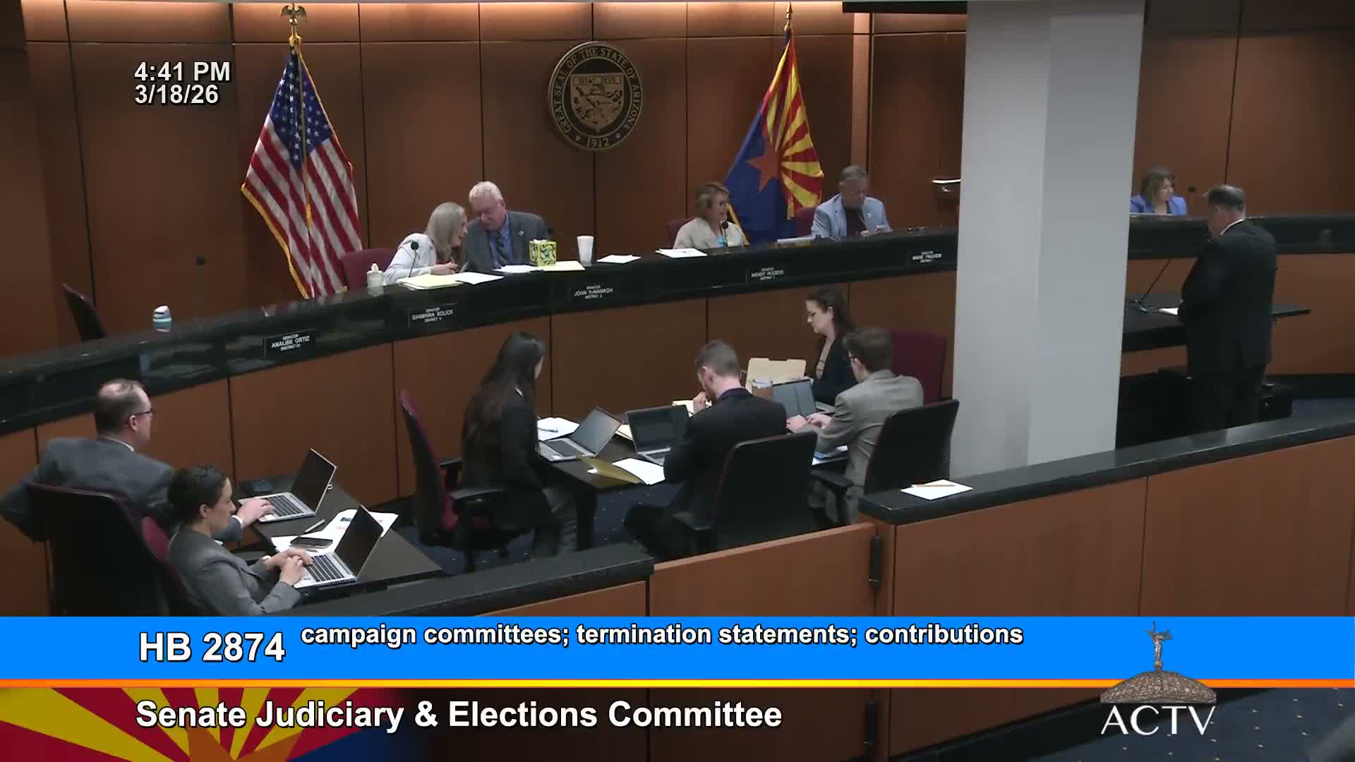 Votes at a glance: committee advances a package of bills on corrections, records, elections and public safety