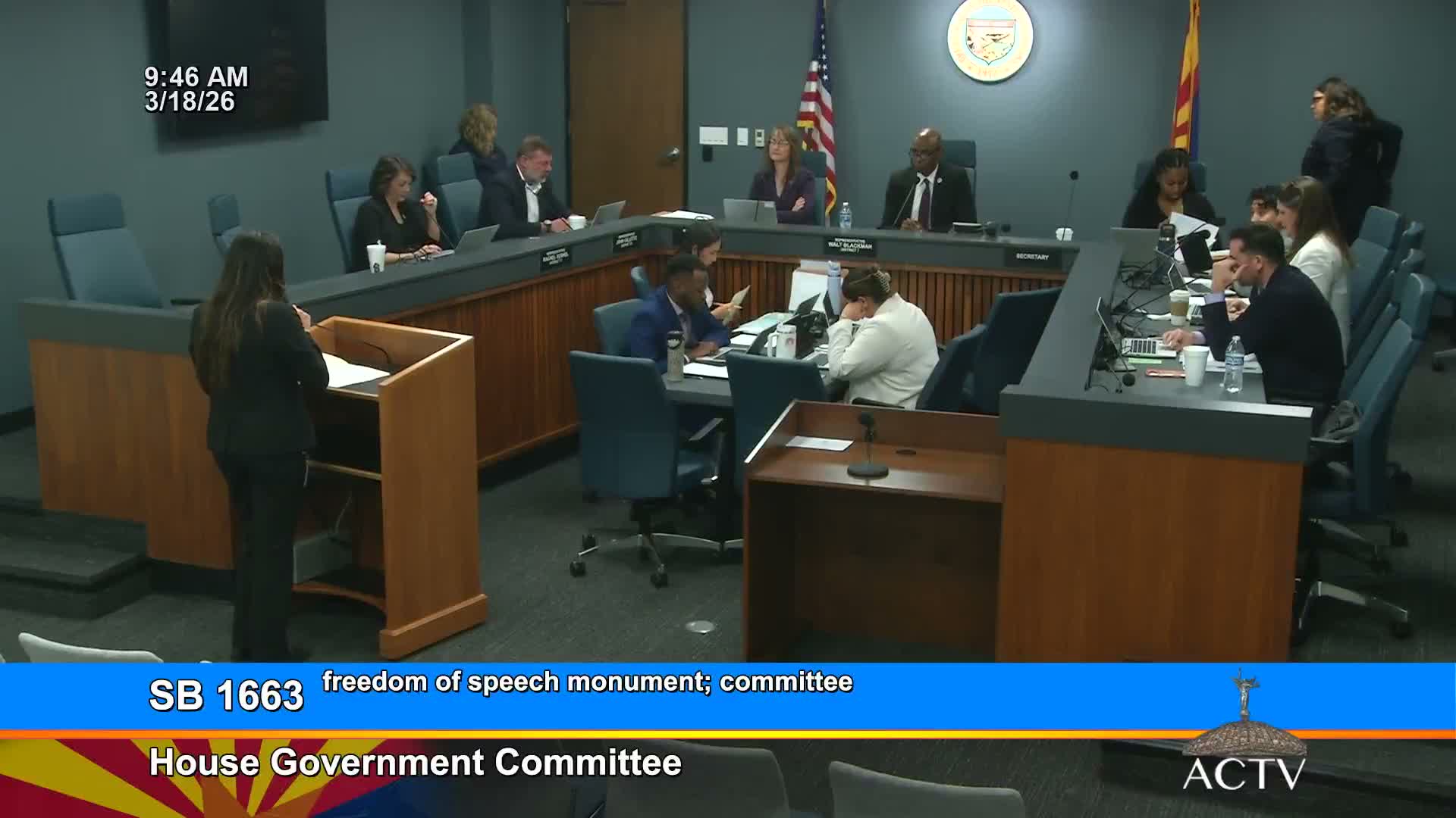 Committee advances bill to create Freedom of Speech Monument committee