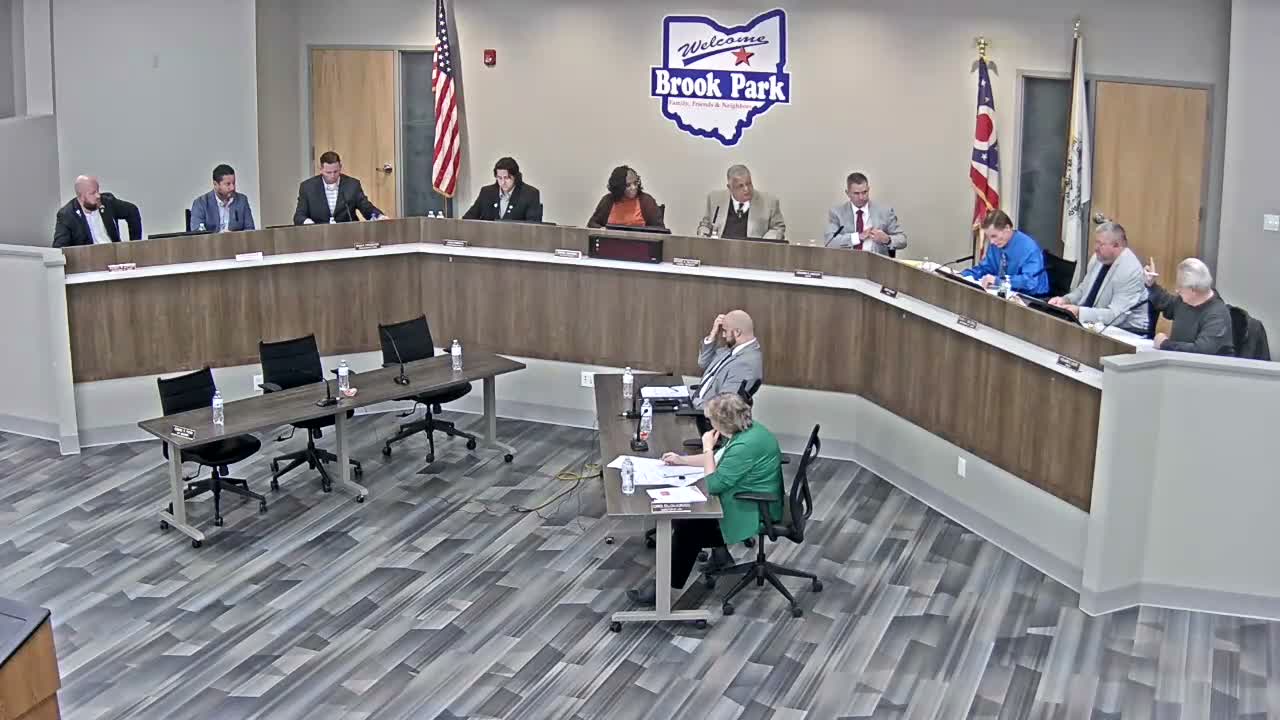 Brook Park council discusses advance distribution of major amendments; law director urges written proffers