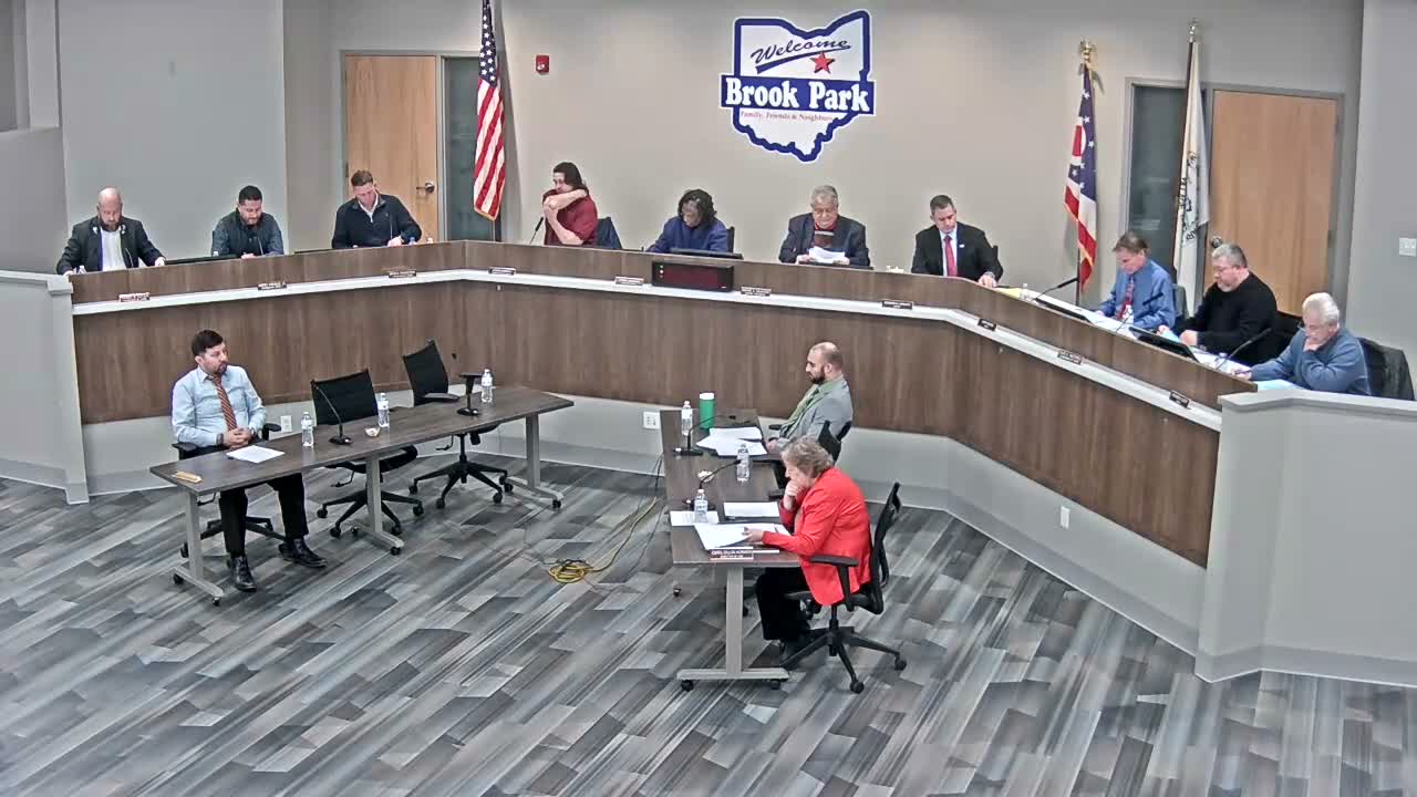 Brook Park planning committee advances conditional-use request for municipal-campus billboard tied to Browns stadium