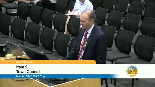 After debate on assumptions and scope, Oro Valley council directs staff to refine leisure travel plan