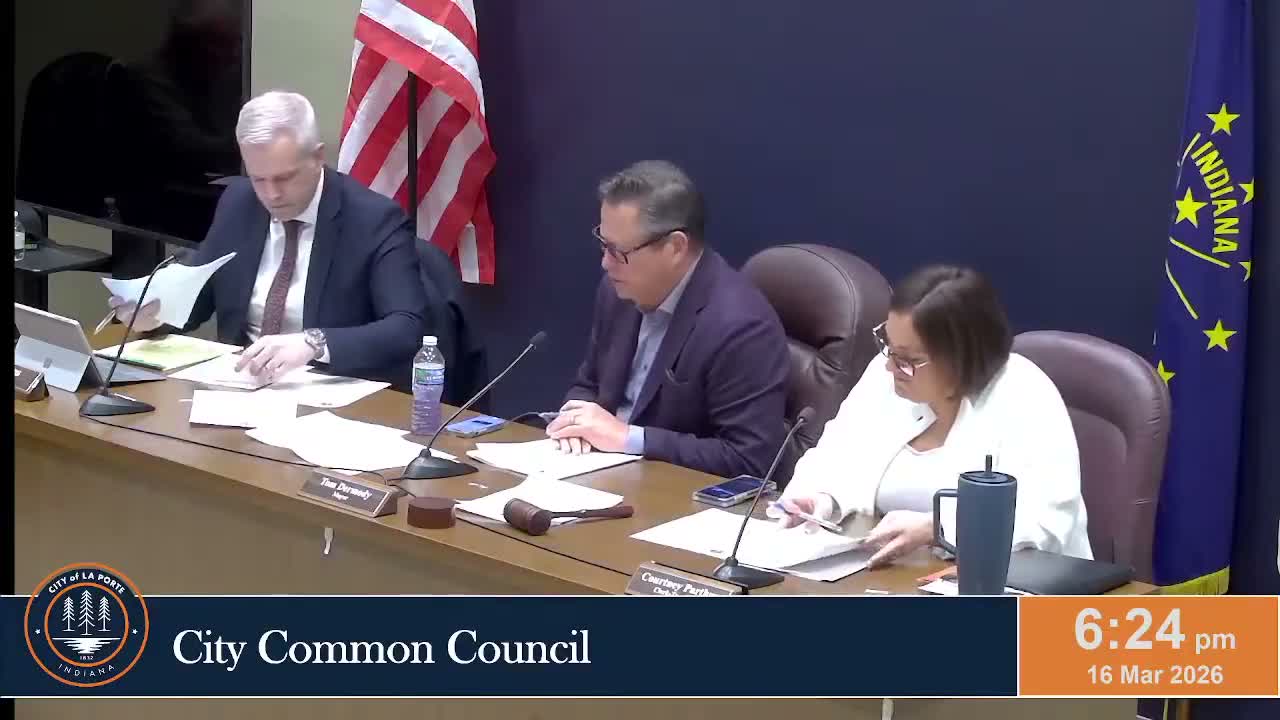 La Porte council approves resolution to transfer funds within 2026 budgets