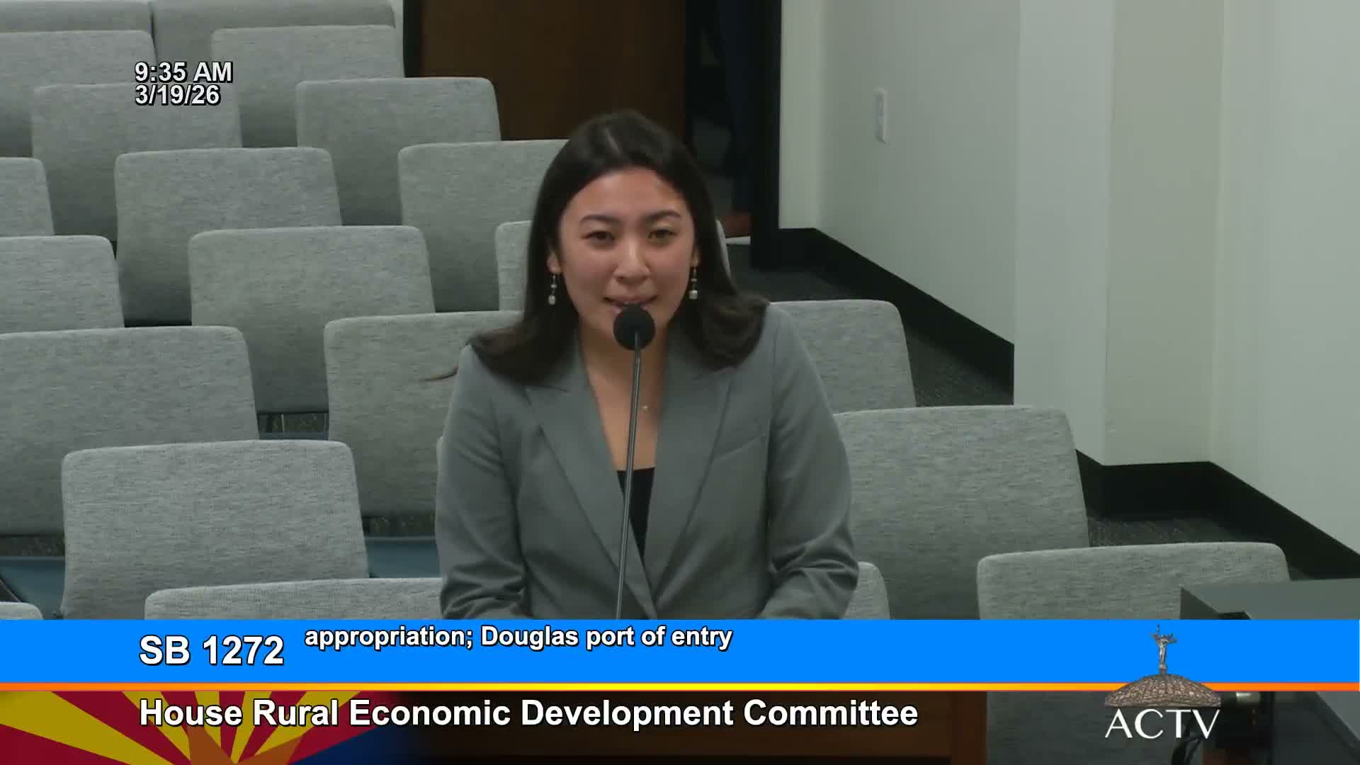 Committee advances SB 12 72, seeking $5 million state match to secure federal Douglas Port of Entry investment