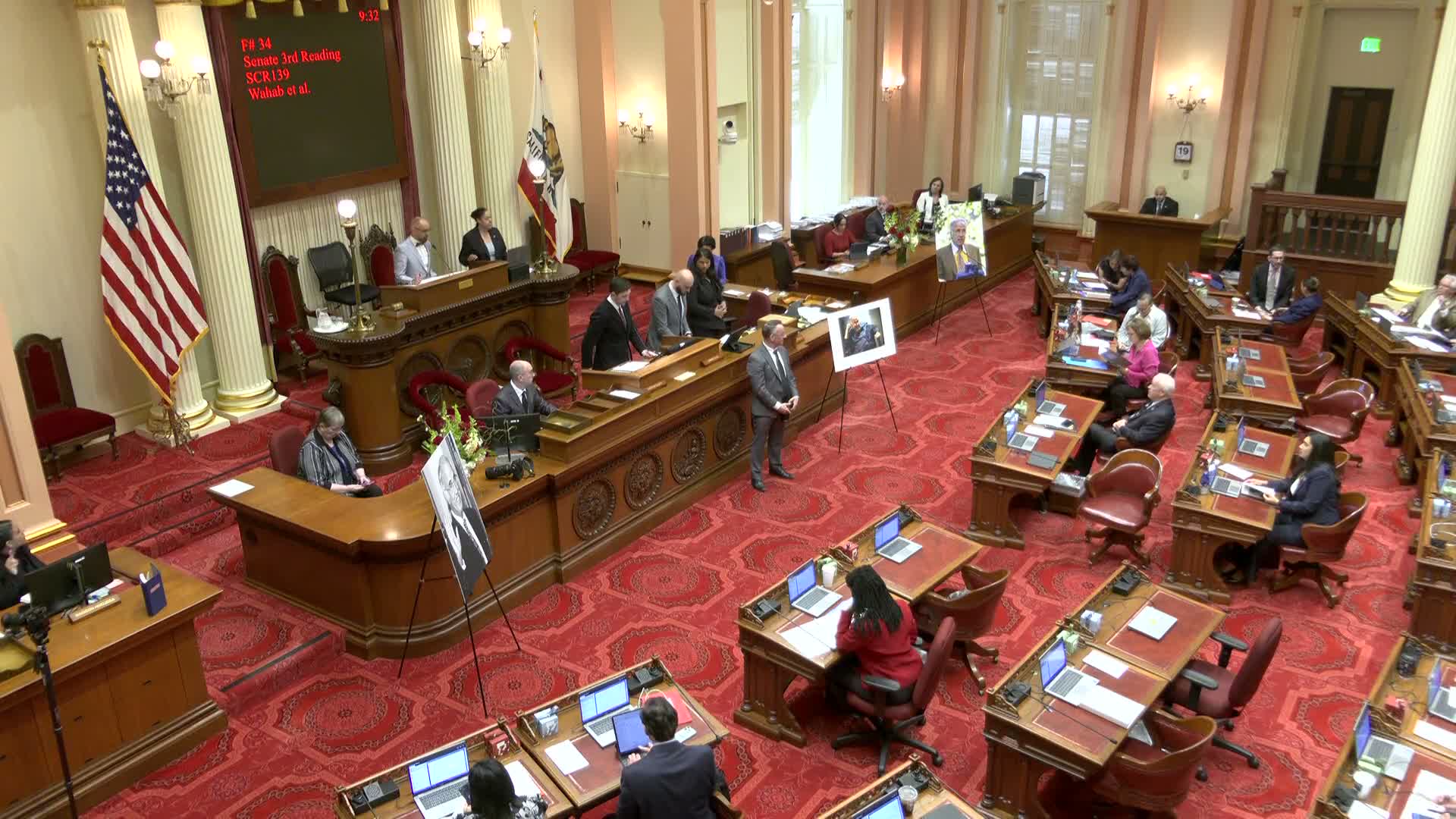 Senate holds adjourned memory for former Pro Tem John Burton, members recall his blunt style and advocacy for foster youth