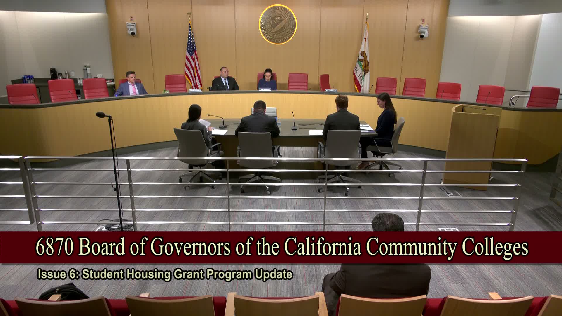 Subcommittee hears progress on student housing grants and bond authority for campus projects