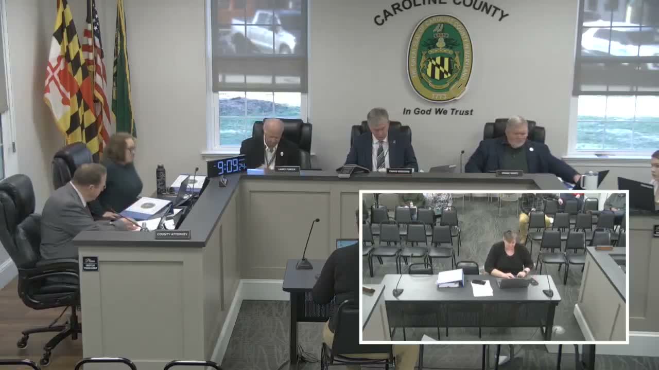 Caroline County reviews FY2027 budget; commissioners ask staff to model 2¢ tax‑rate cut