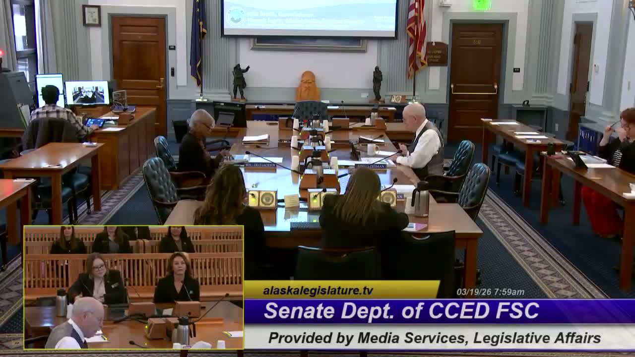 Commerce presents $242.8 million FY2027 budget; proposes fee shifts, highlights broadband and community aid