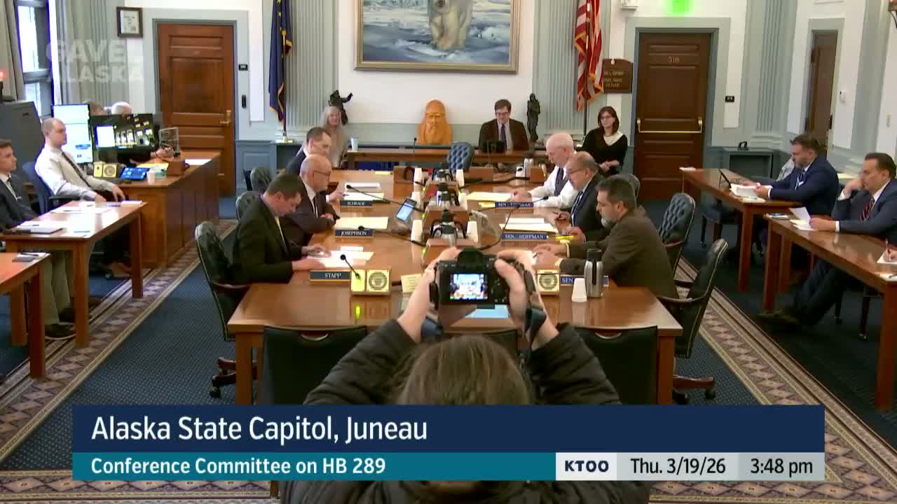 Conference committee on HB 289 appoints Representative Vandy Josephson presiding chair, seeks limited powers to reconcile supplemental budget