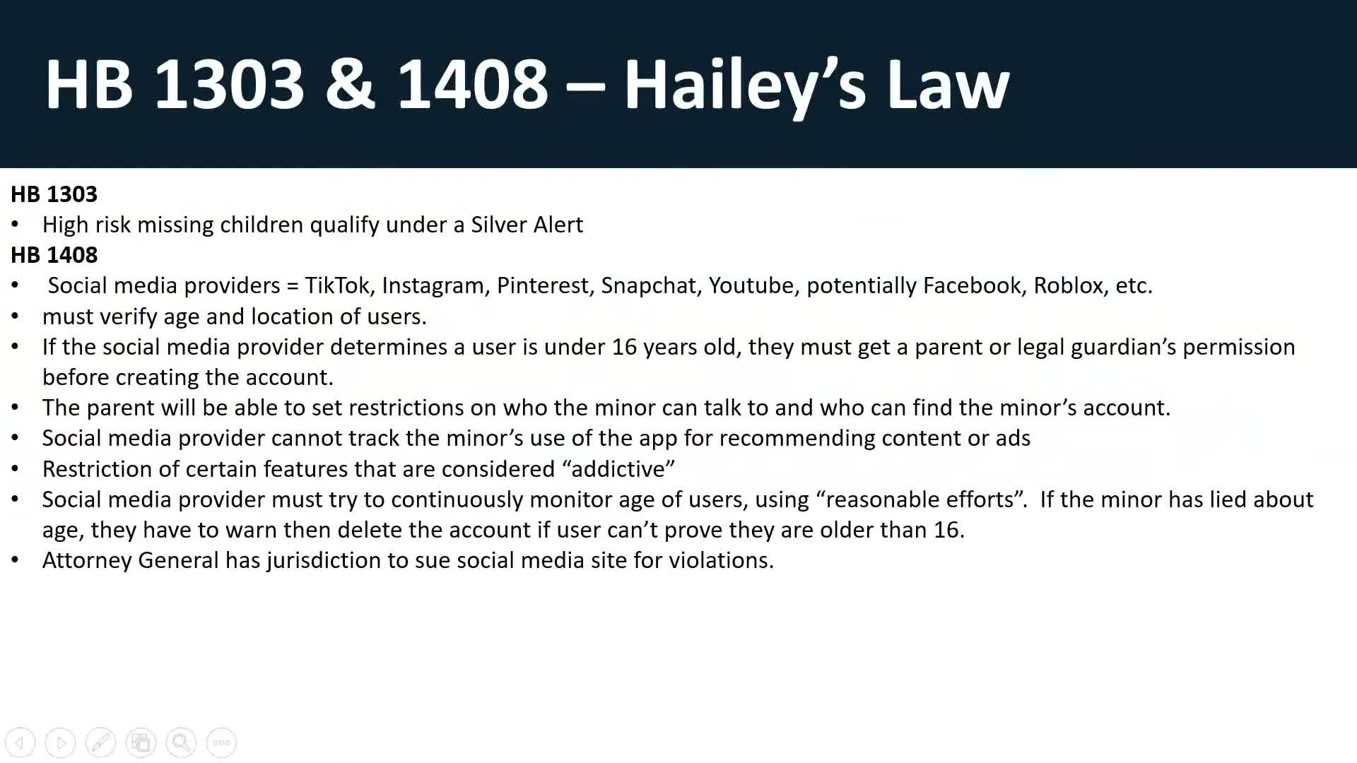 Council briefed on Haley’s Law: expanded alerts and social‑media consent for minors