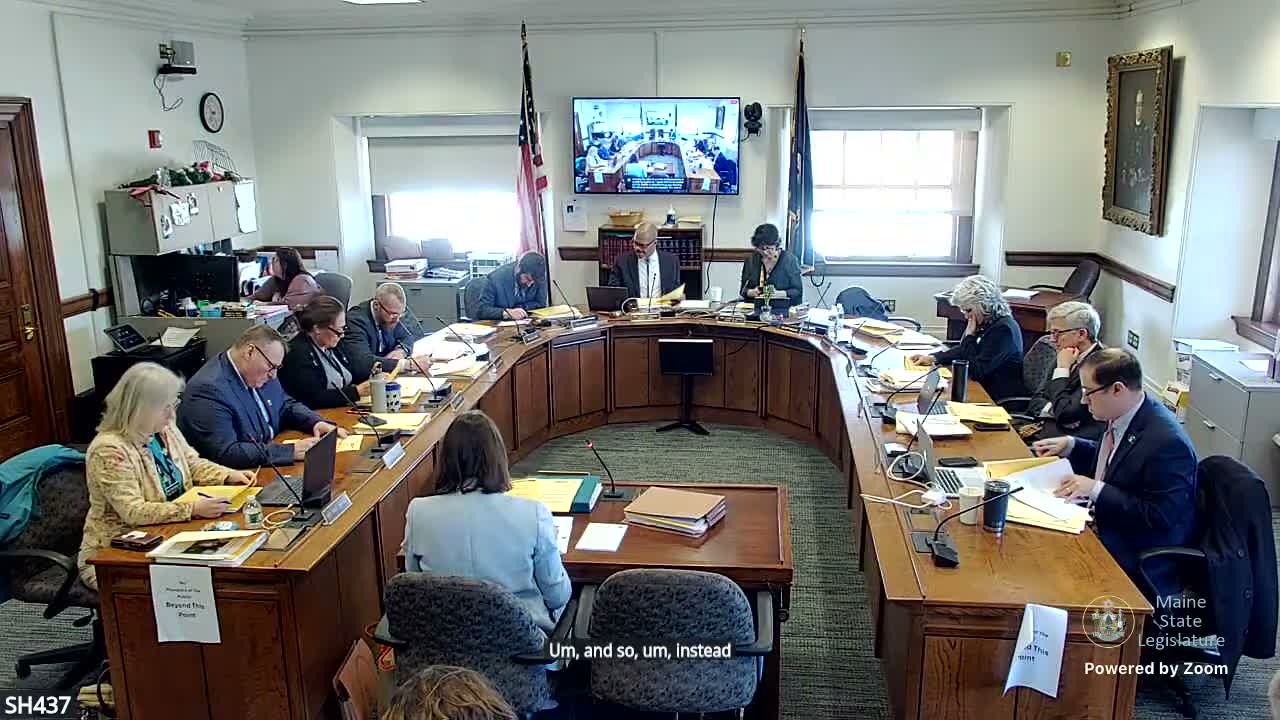 Committee advances language reviews for LD 1847: testing reimbursements, audit program and procurement language debated