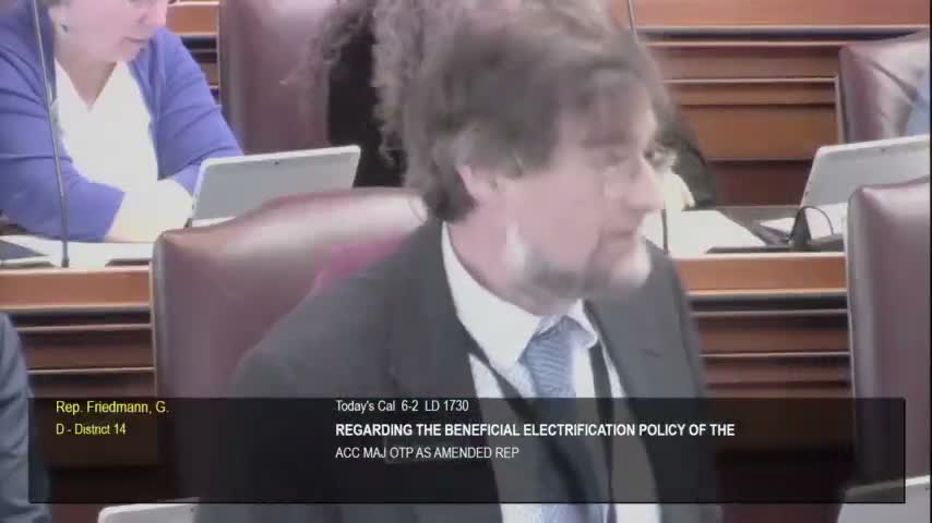 Rep. Friedman outlines bill to legalize small plug‑in solar units, urges support