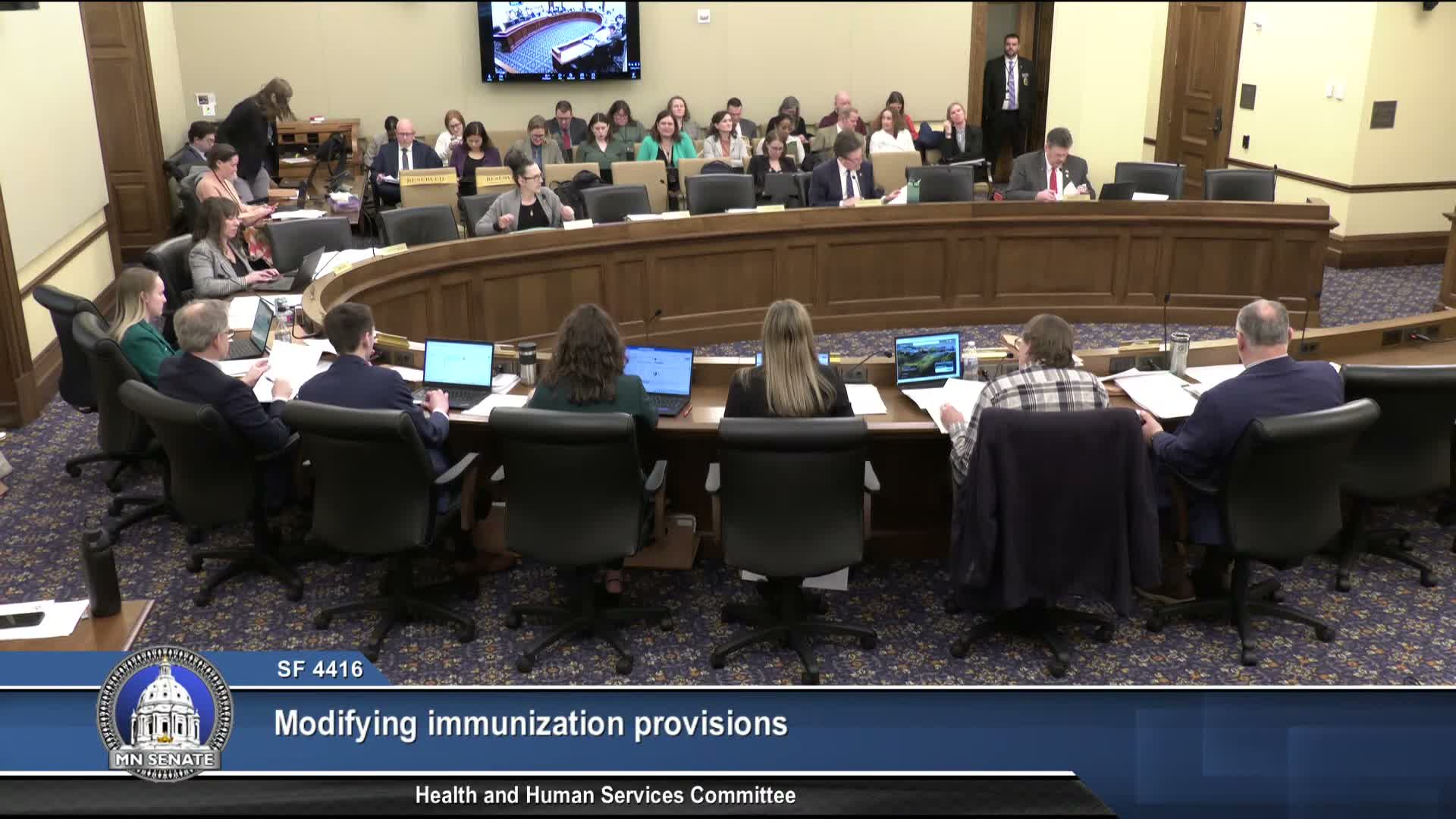 Committee OKs MDH bill to clarify immunization rulemaking and medically acceptable standards
