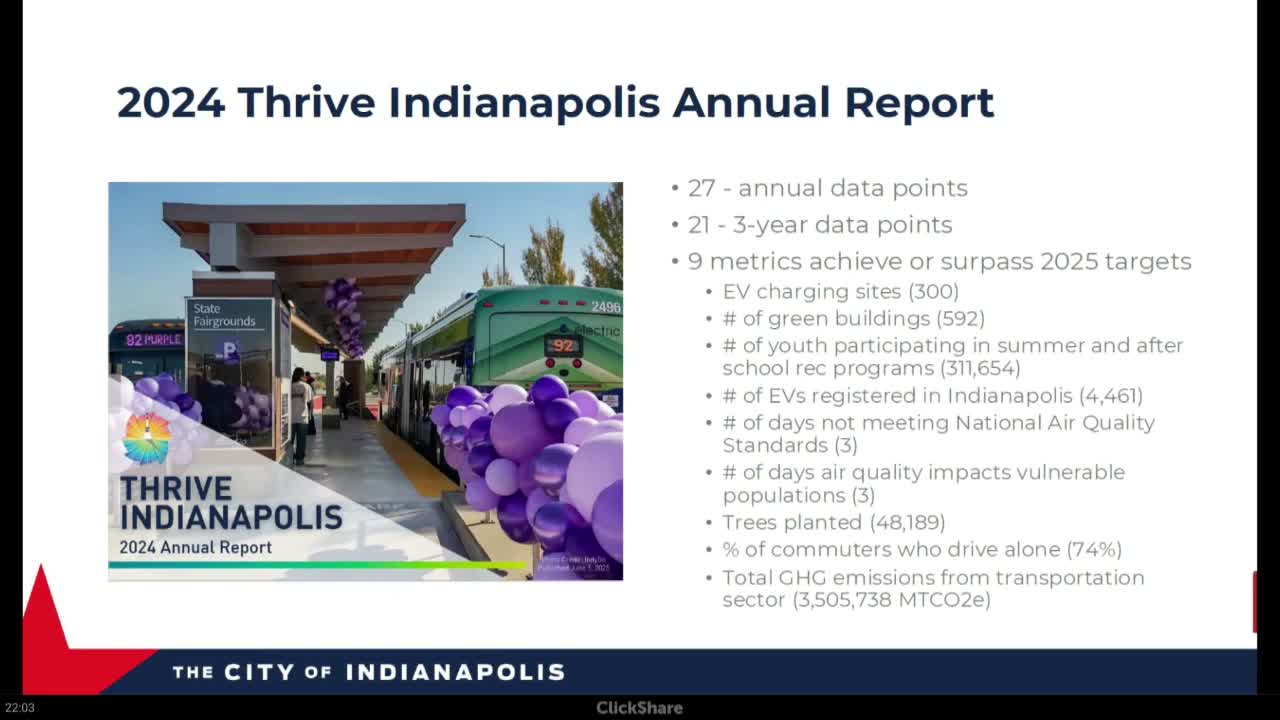 Director McReynolds tells council Thrive Indianapolis met targets, details universal-curbside plan and program pivots after state law