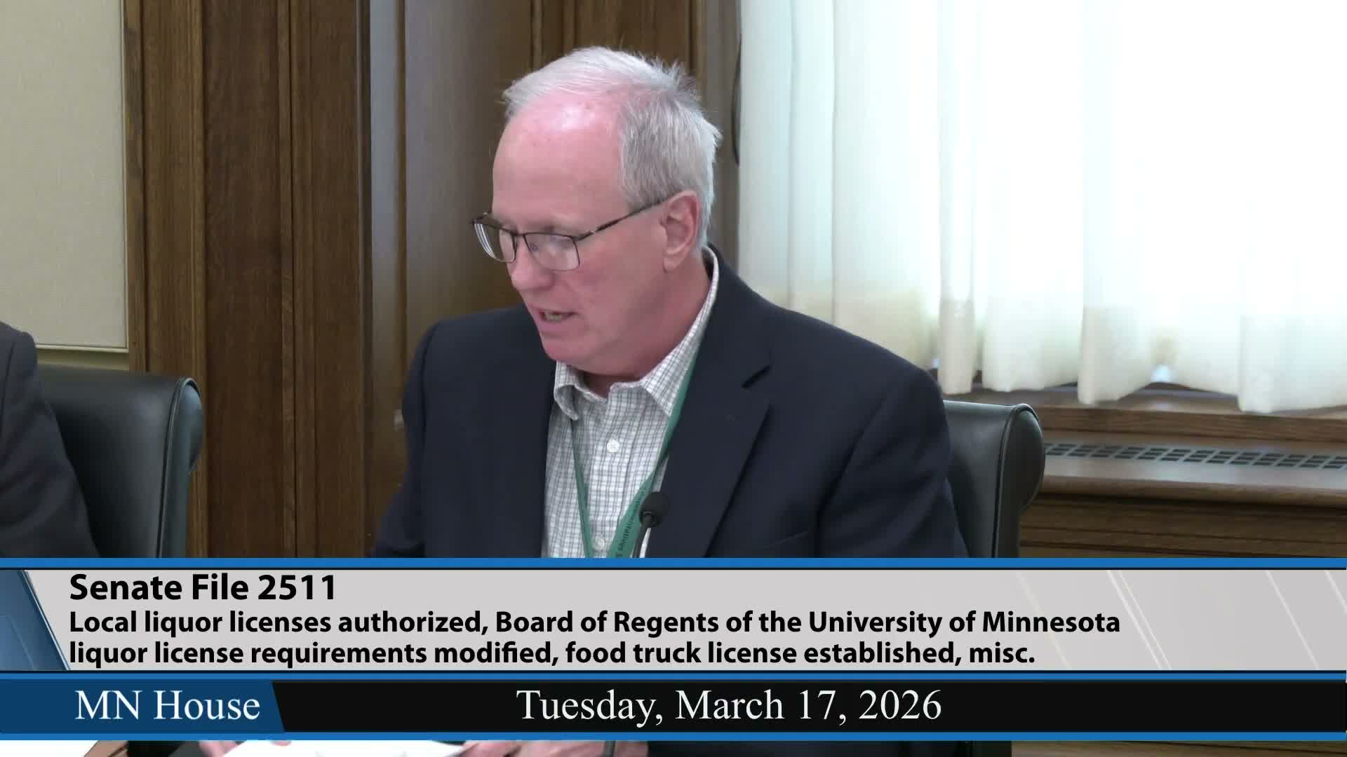 Commerce committee adopts senate liquor vehicle with multiple local provisions and sends it to the general register