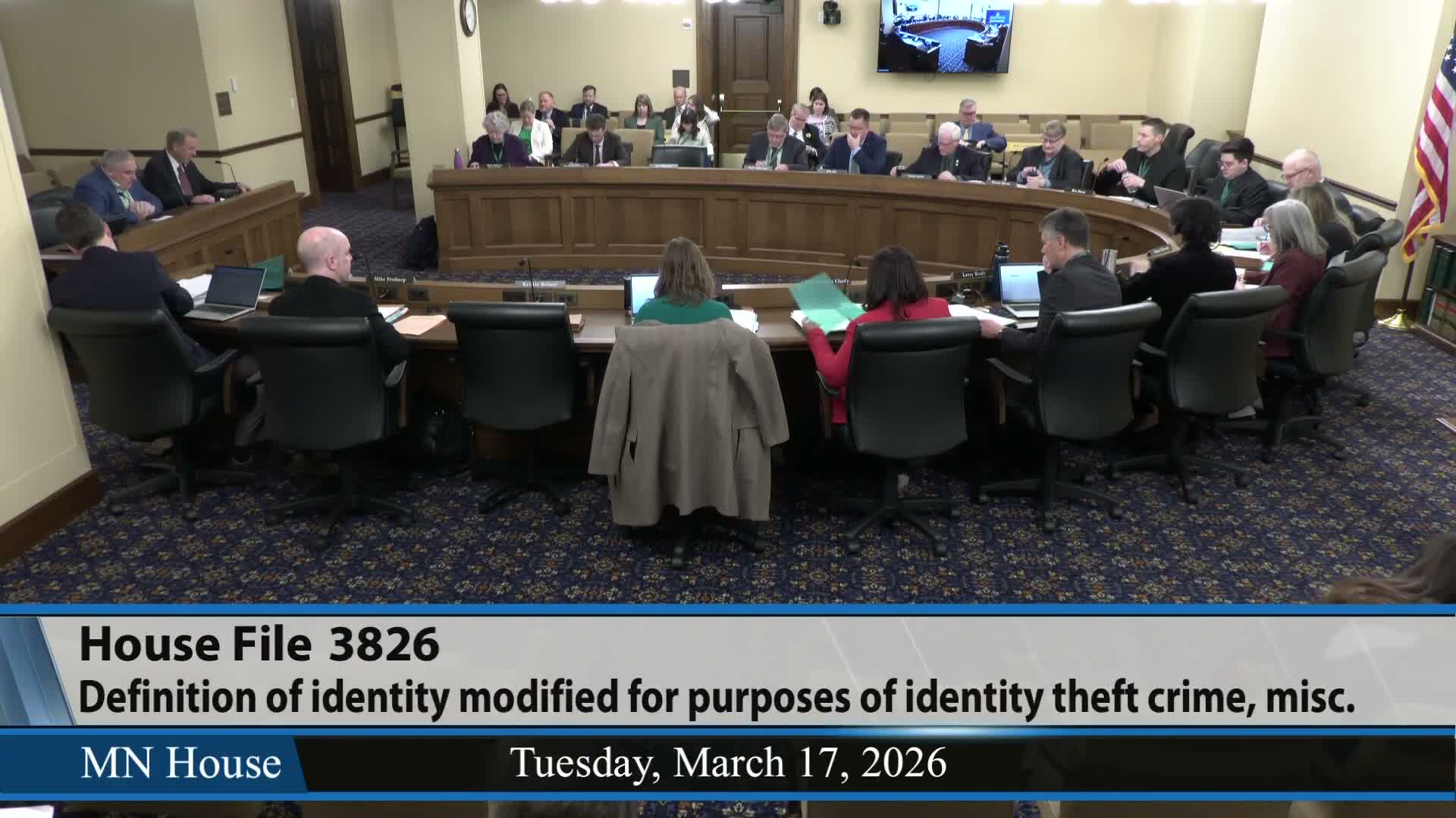 Committee sends BCA bill expanding AI identity‑theft and subpoena powers to Judiciary