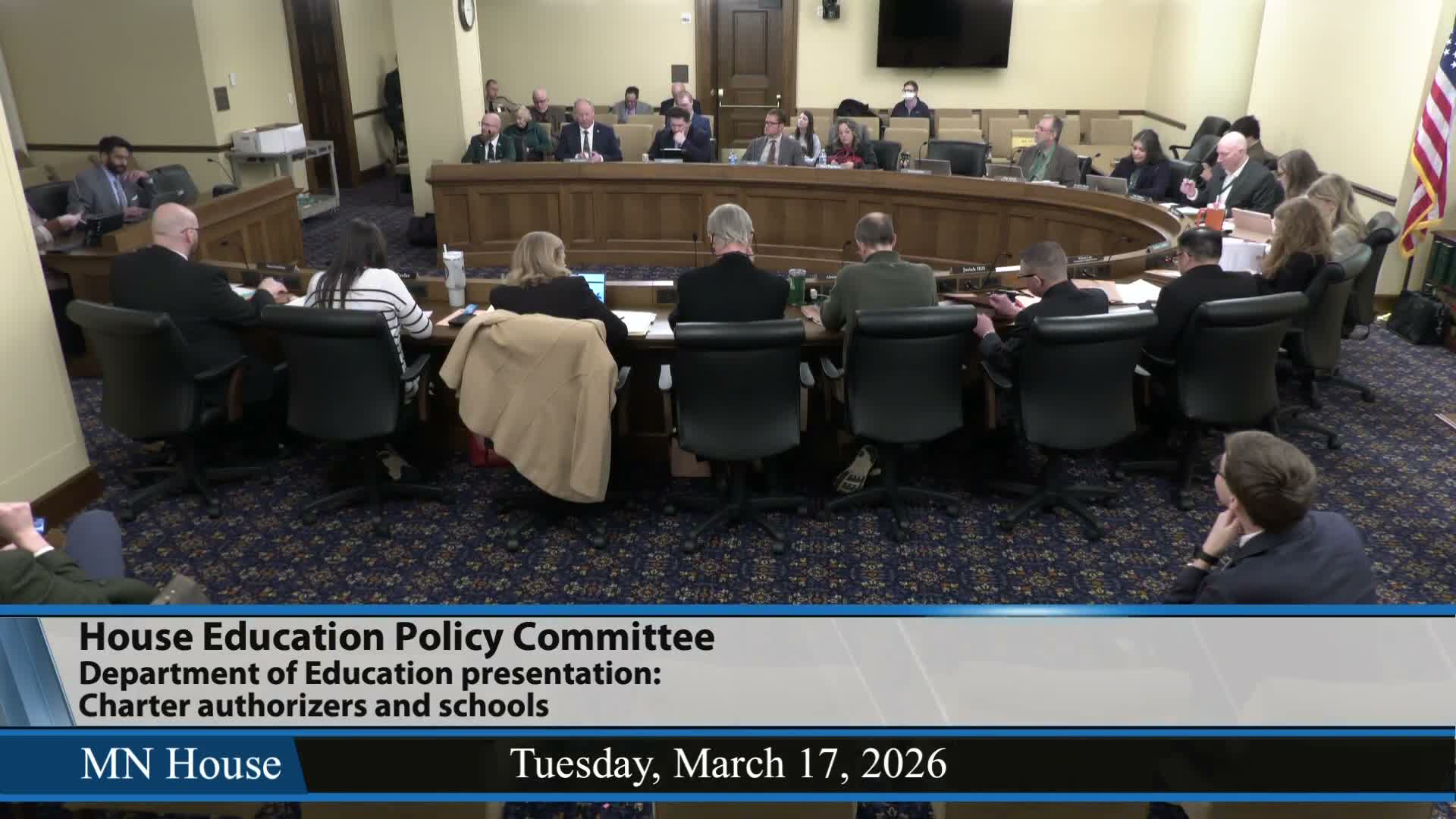 MDE outlines authorizer duties, MAPES process in Education Policy Committee briefing