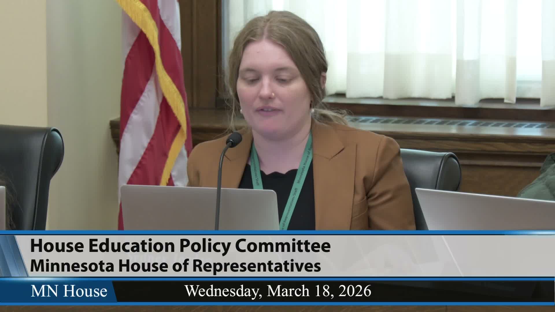 Committee adopts amendment and refers dual-enrollment task-force bill to Education Finance