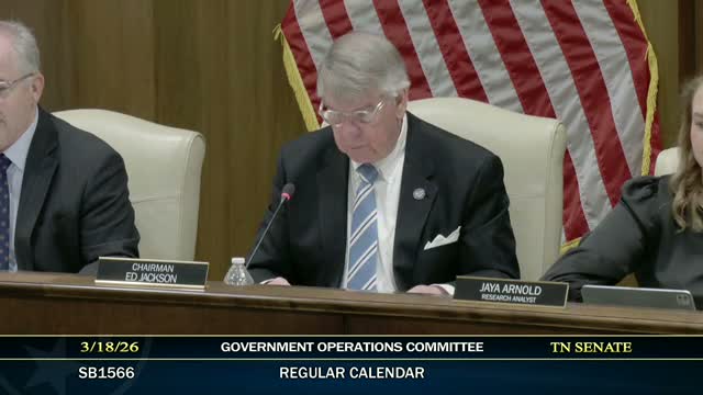 Senate committee advances bill to create Humphreys County Water Authority after TDEC reassurance