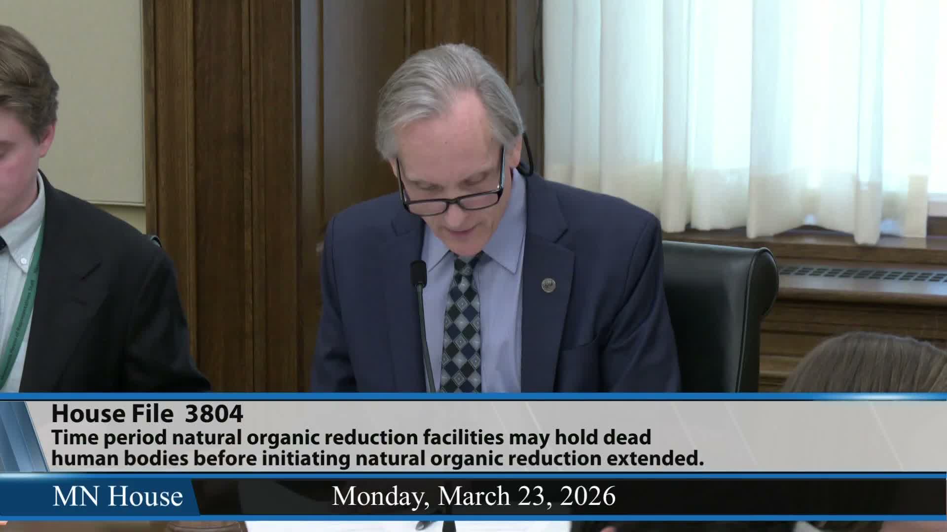 Committee lays over bills to ease mortuary licensing barriers and create internship pathways