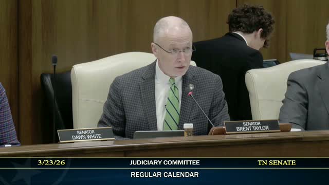 Sen. Chip Taylor wins committee approval for weekly disclosure of Memphis Safe Task Force case changes