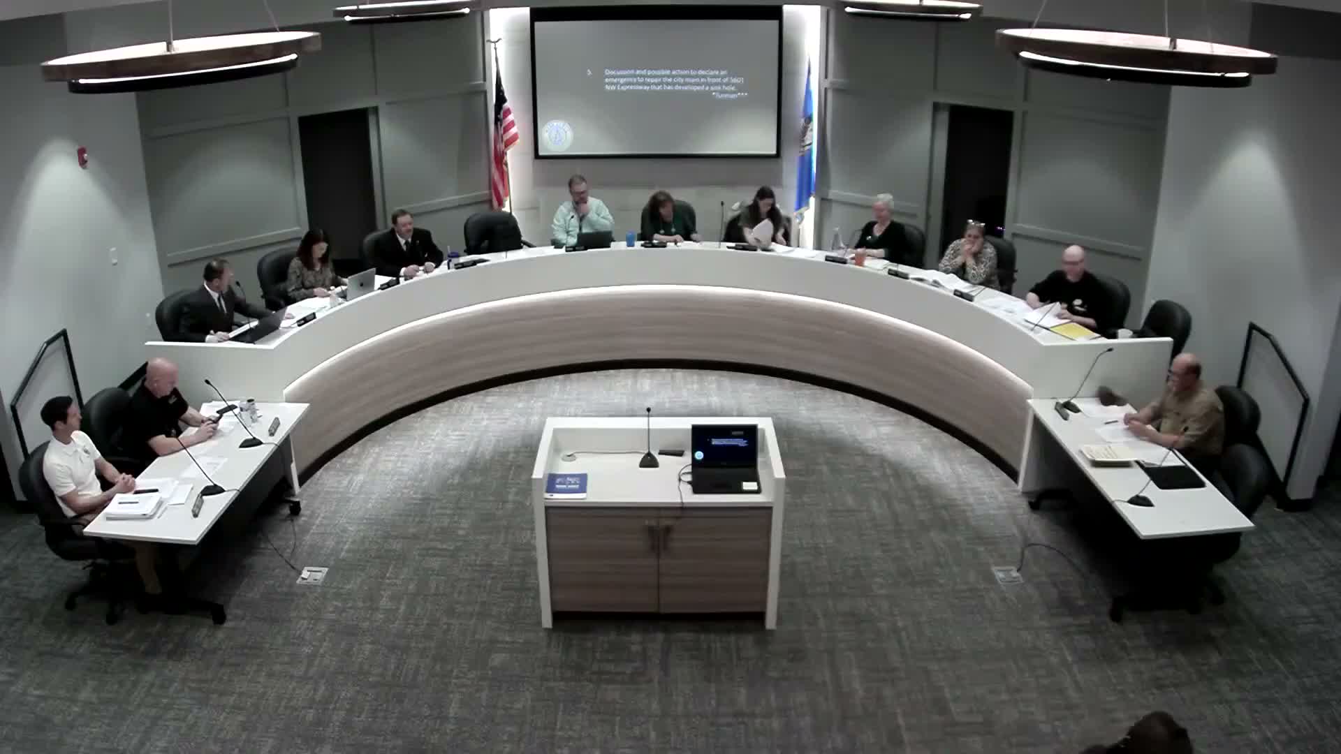 War Acres declares emergency to repair 15‑foot sanitary sewer sinkhole