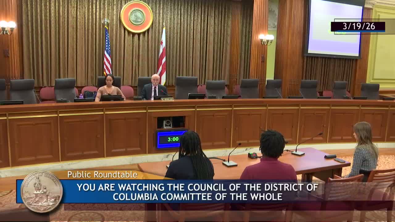 DC students urge more mental‑health staff, fairer charter funding and fixes to school facilities