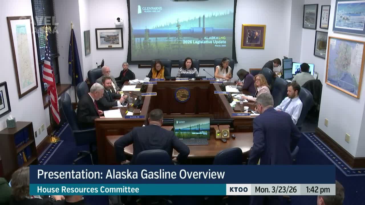 Glenfarn and AGDC brief House Resources Committee on Alaska LNG progress, buyers and timeline