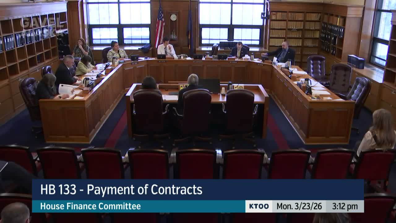 House Finance committee hears bill to require 30-day prompt payment parity for nonprofits, tribes and municipalities