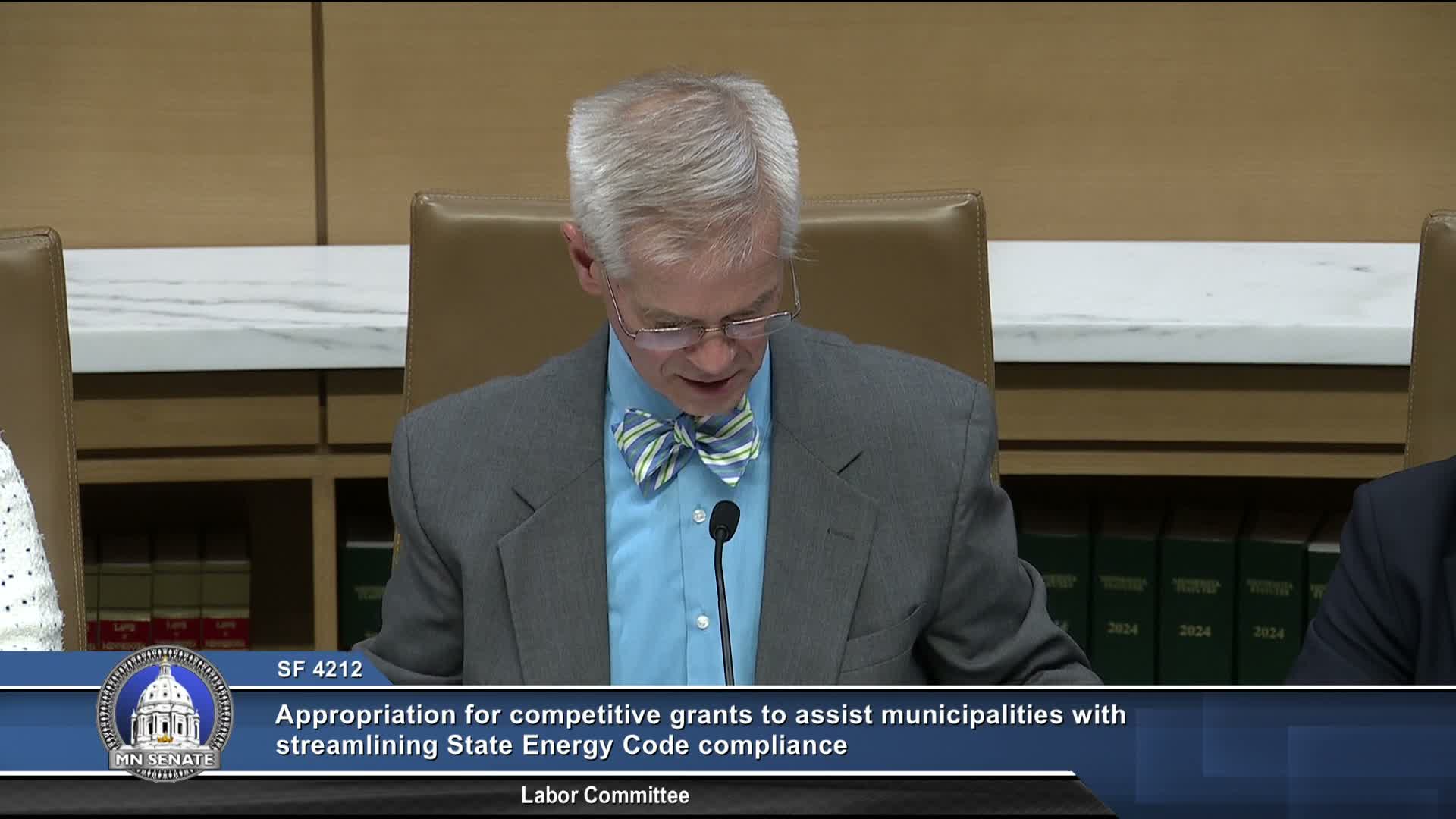 Committee hears bill to fund energy-code technical assistance; author lays bill over