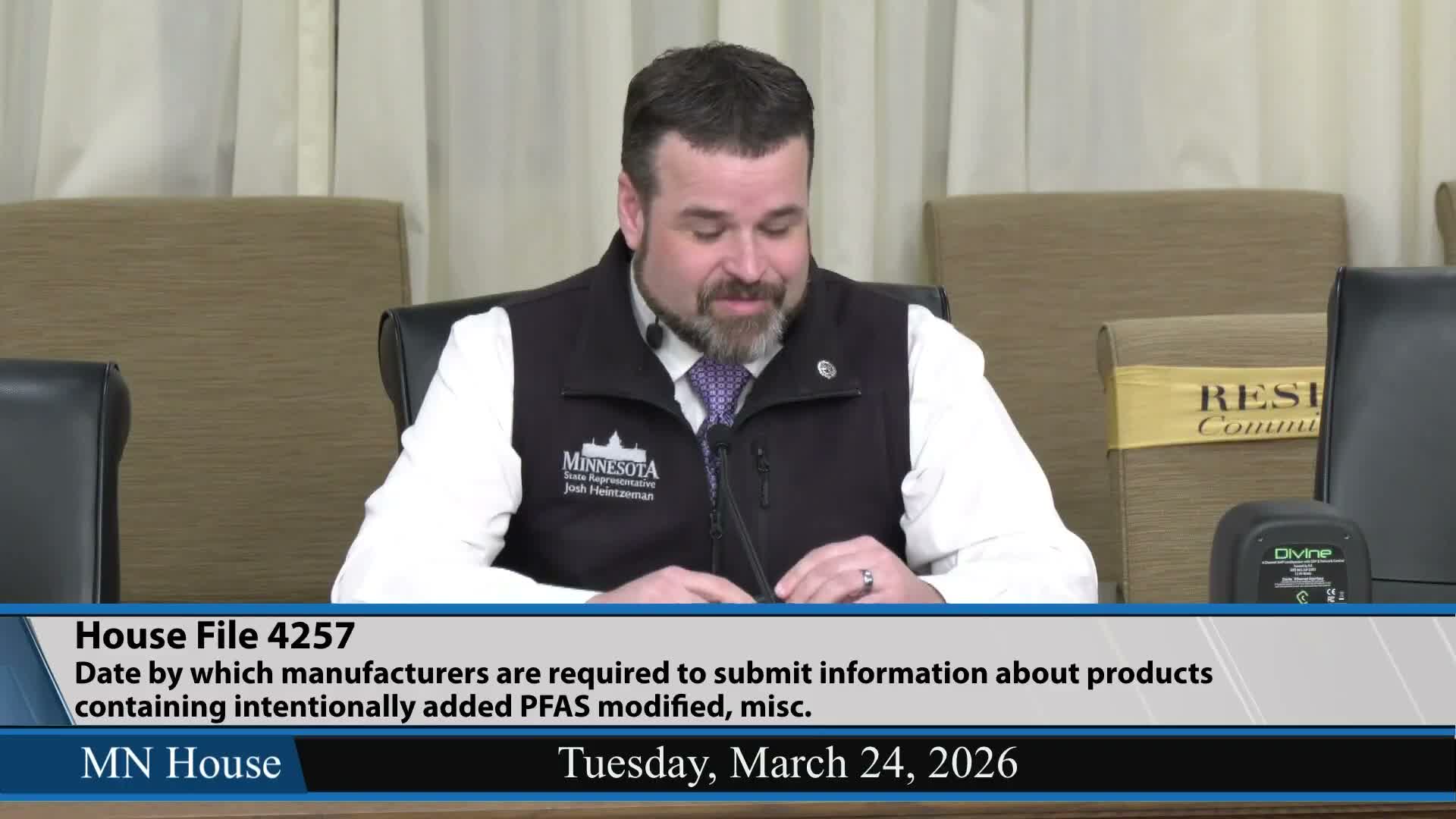 Industry seeks one-year delay to PFAS product-reporting deadline; agency urges caution